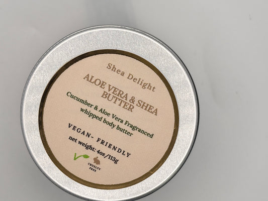 Aloe Vera & Shea Butter - Cucumber & Aloe Vera (4oz/113g)