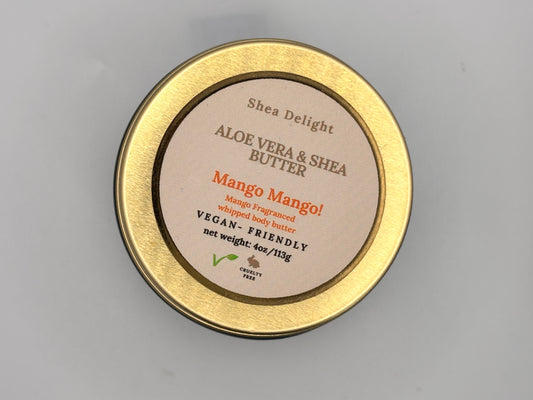 Aloe Vera & Shea Butter - Mango Mango (4oz/113g)