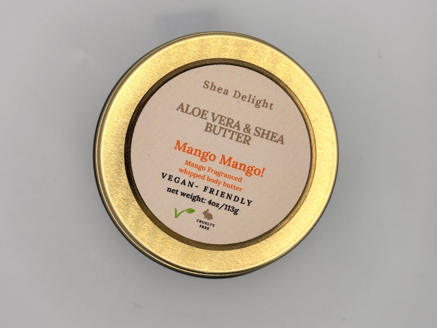 Aloe Vera & Shea Butter - Mango Mango (4oz/113g)