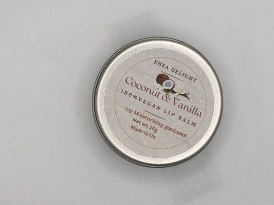 Coconut & Vanilla Vegan Lip Balm (15g)