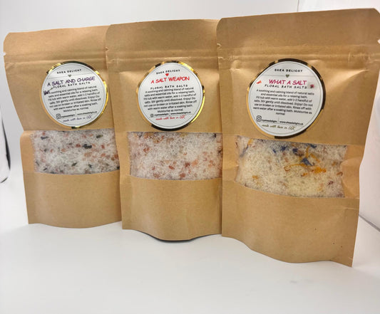 A Salt & Charge Floral Bath Salt (3.5oz/100g)
