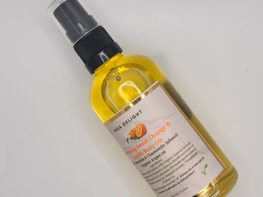 Sweet Orange & Vanilla Body Oil (100ml/3.52oz)